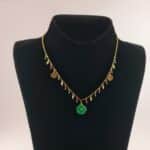 Jade rose neck chain