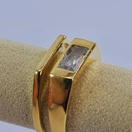 Crystal wedding ring