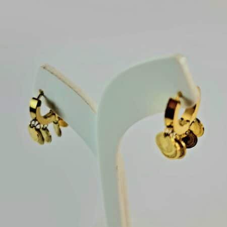Earring a gold pound
